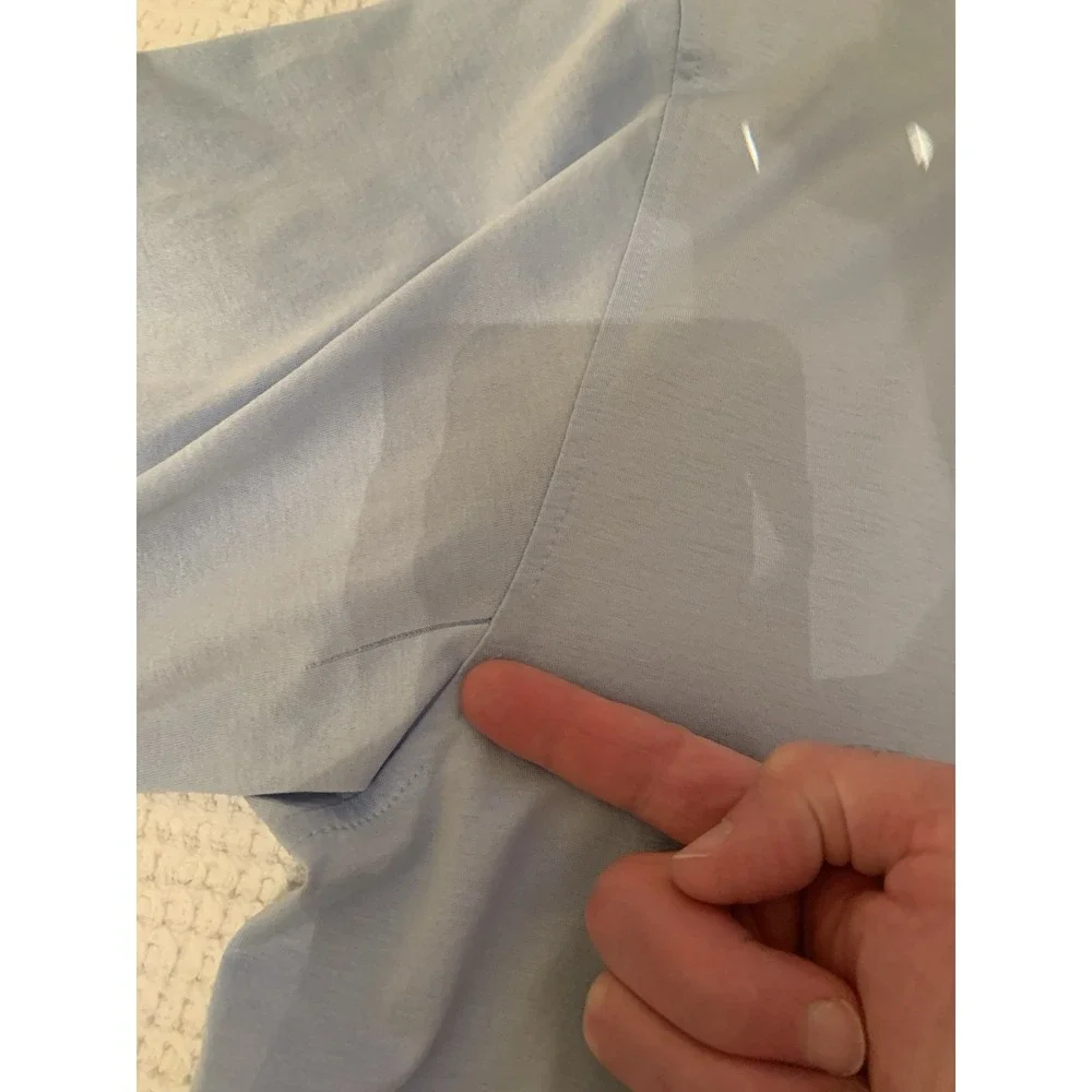 Brooks Brothers Men's Performance Polo Shirt‎ Double Mercerized Cotton XL Blue